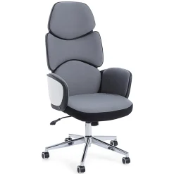 Viadurini Living Bürosessel-Verstellbarer Bürodrehstuhl aus Stahl und Polyester - Luigio