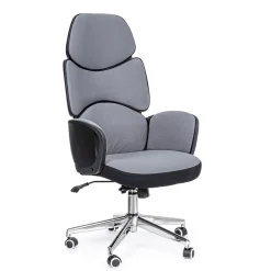 Viadurini Living Bürosessel-Verstellbarer Bürodrehstuhl aus Stahl und Polyester - Luigio