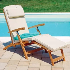 Viadurini in the Garden Holzsessel-Verstellbarer Gartensessel aus Teakholz - Jade