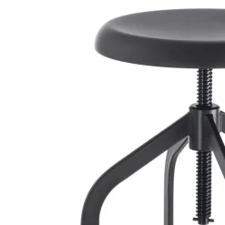 Viadurini Living Küchenhocker-Verstellbarer Küchenhocker aus mattem Gunmetal - Dorello