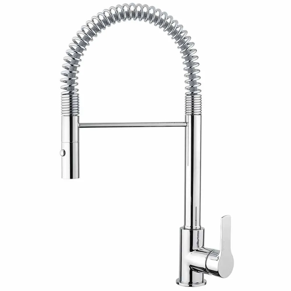 Viadurini Taps Küchenarmaturen-Verstellbarer Waschtischmischer mit Messingfeder Made in Italy - Cardio