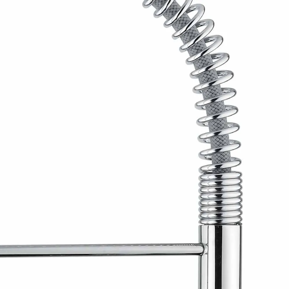 Viadurini Taps Küchenarmaturen-Verstellbarer Waschtischmischer mit Messingfeder Made in Italy - Cardio