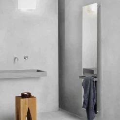 Viadurini Radiators Heizkörper Hydraulisch-Vertikale Strahlungsplatte in Edelstahl Reflex Modernes Design bei 510 W - Eis