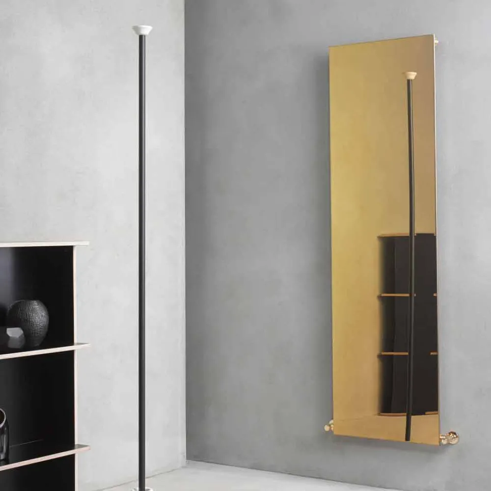 Viadurini Radiators Heizkörper Hydraulisch-Vertikale Strahlungsplatte in Gold Modernes Design Fein bis 595 W - Eis
