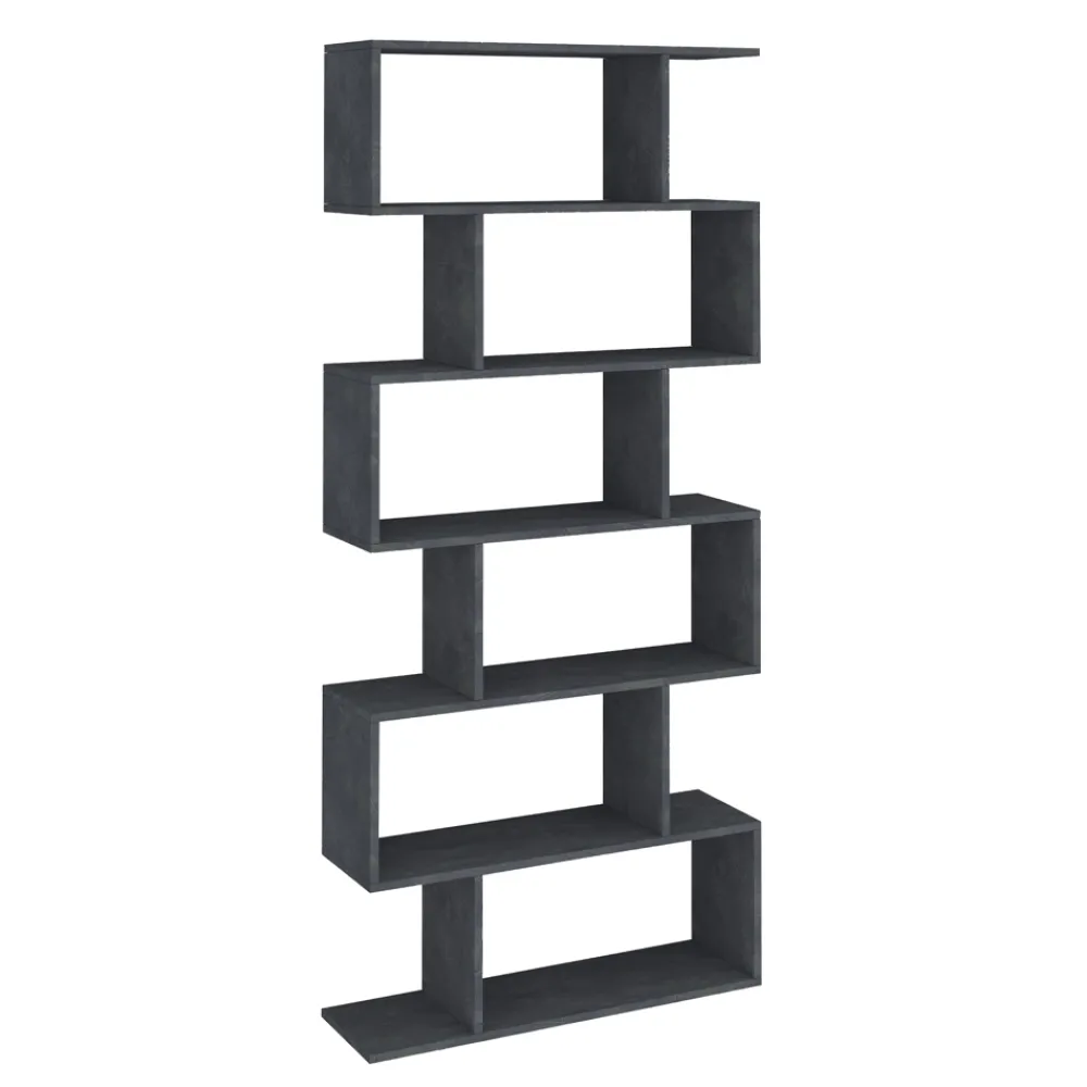 Viadurini Design Moderne Design Bücherregale-Vertikales Design-Wand-Bücherregal Wohnzimmer aus Holz 3 Ausführungen - Minetta