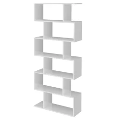 Viadurini Design Moderne Design Bücherregale-Vertikales Design-Wand-Bücherregal Wohnzimmer aus Holz 3 Ausführungen - Minetta