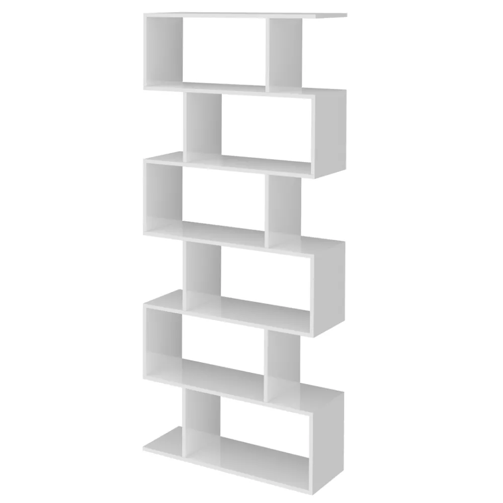 Viadurini Design Moderne Design Bücherregale-Vertikales Design-Wand-Bücherregal Wohnzimmer aus Holz 3 Ausführungen - Minetta