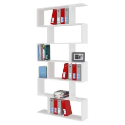 Viadurini Design Moderne Design Bücherregale-Vertikales Design-Wand-Bücherregal Wohnzimmer aus Holz 3 Ausführungen - Minetta