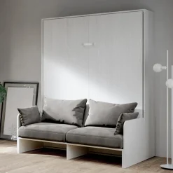 Viadurini Night Design Klappbett-Vertikales Klappbett für Doppelbett mit Sofa Made in Italy - Magiccompare