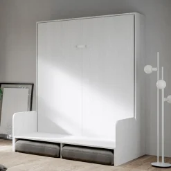 Viadurini Night Design Klappbett-Vertikales Klappbett für Doppelbett mit Sofa Made in Italy - Magiccompare