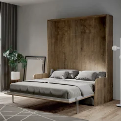 Viadurini Night Design Klappbett-Vertikales Klappbett für Doppelbett mit Sofa Made in Italy - Magiccompare