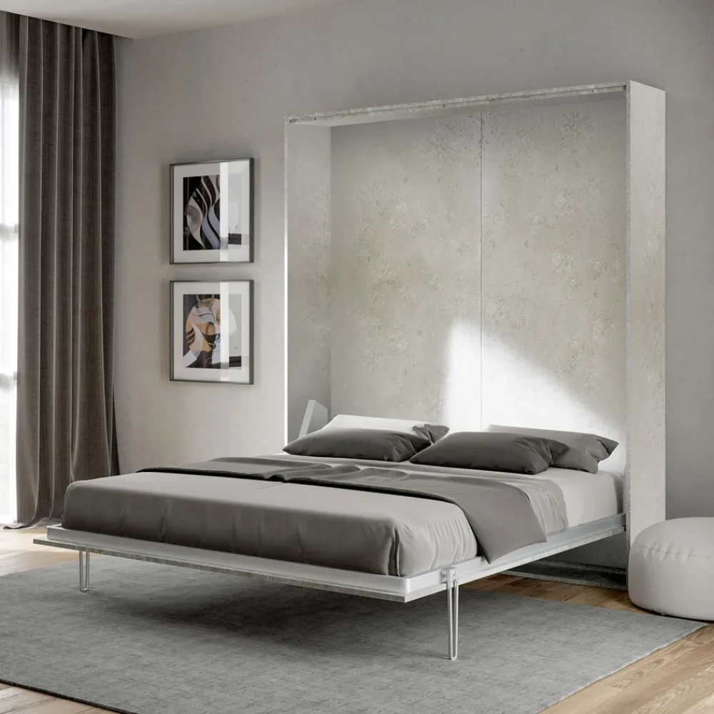 Viadurini Night Design Klappbett-Vertikales Klappbett für Doppelbetten in verschiedenen Ausführungen - Magiccompare