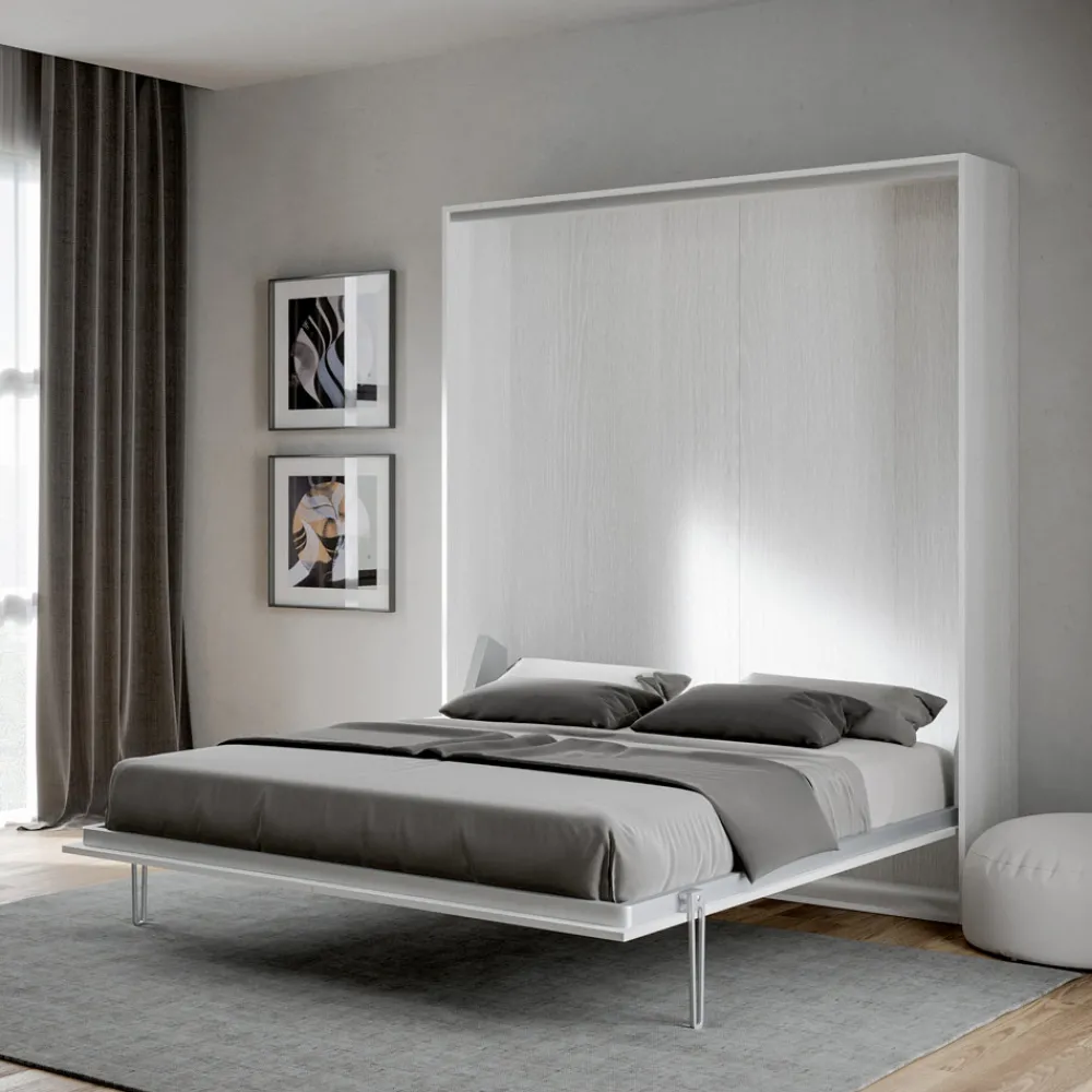 Viadurini Night Design Klappbett-Vertikales Klappbett für Doppelbetten in verschiedenen Ausführungen - Magiccompare