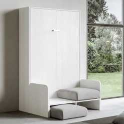 Viadurini Night Design Klappbett-Vertikales Klappbett mit Sofa Made in Italy - Magiccompare