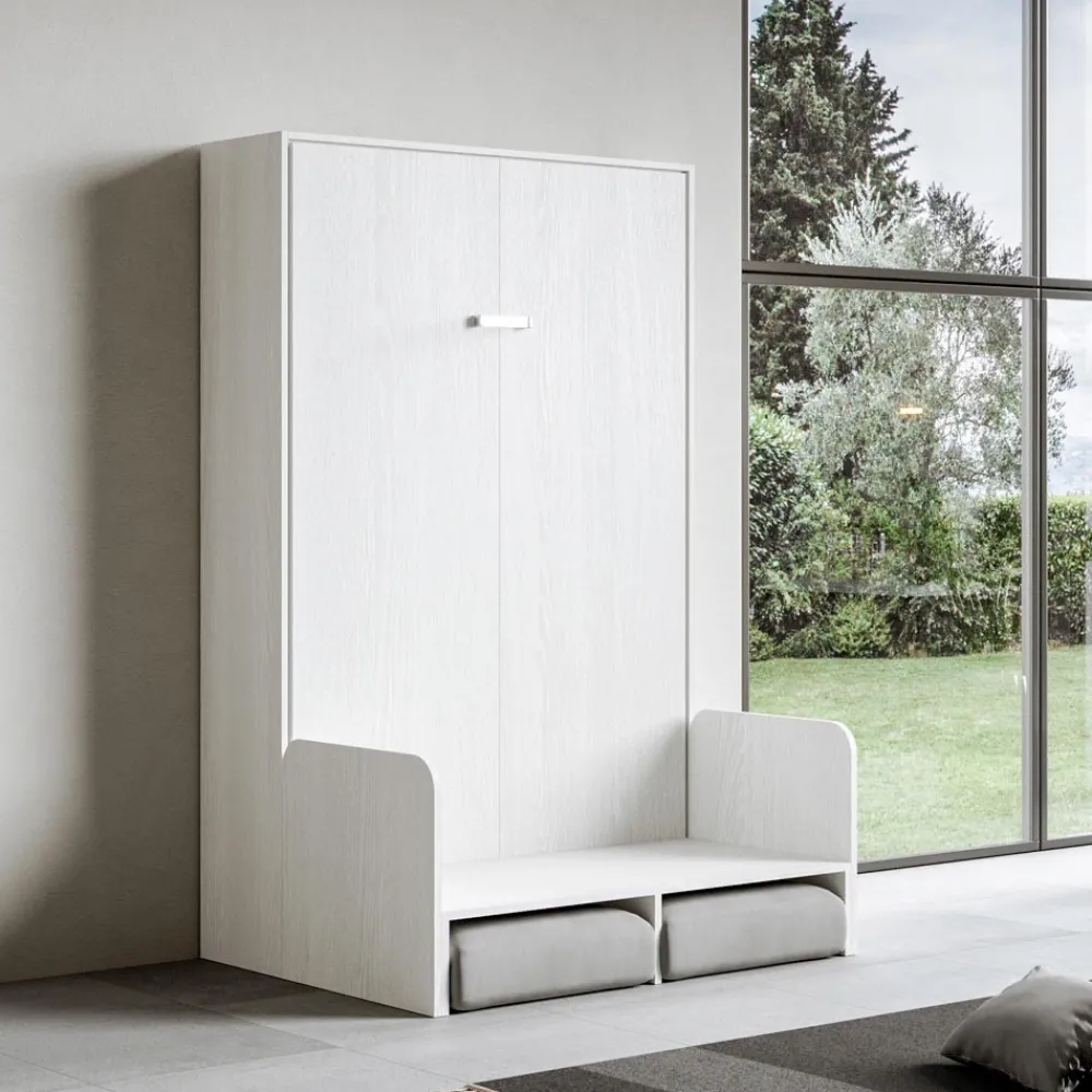 Viadurini Night Design Klappbett-Vertikales Klappbett mit Sofa Made in Italy - Magiccompare