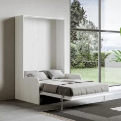 Viadurini Night Design Klappbett-Vertikales Klappbett mit Sofa Made in Italy - Magiccompare