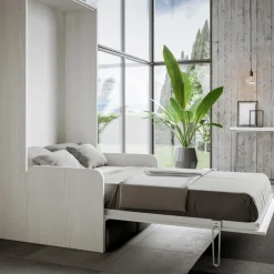 Viadurini Night Design Klappbett-Vertikales Klappbett mit Sofa Made in Italy - Magiccompare