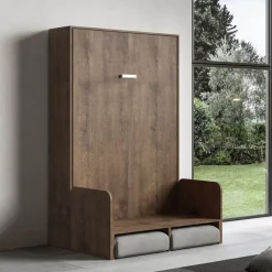 Viadurini Night Design Klappbett-Vertikales Klappbett mit Sofa Made in Italy - Magiccompare