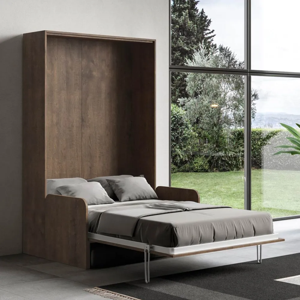 Viadurini Night Design Klappbett-Vertikales Klappbett mit Sofa Made in Italy - Magiccompare