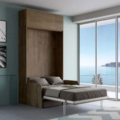 Viadurini Night Design Klappbett-Vertikales Klappbett mit Sofa und Wandeinheit - Magiccompare
