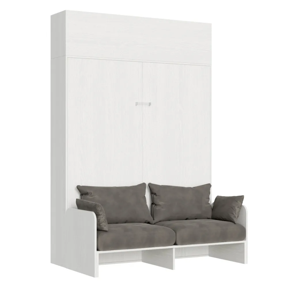 Viadurini Night Design Klappbett-Vertikales Klappdoppelbett mit Sofa und Wandeinheit - Magiccompare