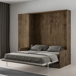 Viadurini Night Design Klappbett-Vertikales Klappdoppelbett mit Sofa und Säule - Magiccompare