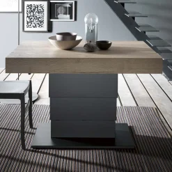 Viadurini Living Tisch Höhenverstellbar-Verwandelbarer Couchtisch in Esstisch aus Holz Made in Italy - Polar
