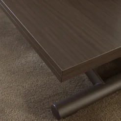 Viadurini Living Tisch Höhenverstellbar-Verwandelbarer Couchtisch aus Metall und Holz Made in Italy - Veneris