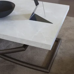 Viadurini Living Tisch Höhenverstellbar-Verwandelbarer Couchtisch in Esstisch aus Holz Made in Italy - Aikido