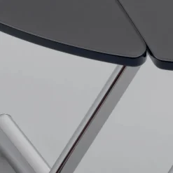 Viadurini Living Tisch Höhenverstellbar-Verwandelbarer Couchtisch aus rundem Esstisch aus Metall und Glas - Giordana