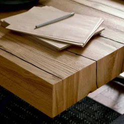 Viadurini Living Tisch Höhenverstellbar-Verwandelnder Couchtisch aus Massivholz Made in Italy - Trabucco