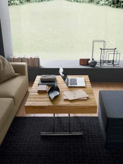 Viadurini Living Tisch Höhenverstellbar-Verwandelnder Couchtisch aus Massivholz Made in Italy - Trabucco