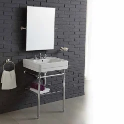 Viadurini Bathroom Badmöbel Stehend-Vintage Badezimmermöbel Komposition mit Waschbecken auf Metall Beauty Struktur