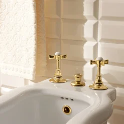 Viadurini Bathroom Bidetarmaturen-Vintage Bidetarmaturen aus Messing Interne Lieferung Made in Italy - Katerina