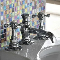 Viadurini Bathroom Bidetarmaturen-Vintage Bidetarmaturen aus Vintage Messing mit 3 Löchern Made in Italy - Elisea