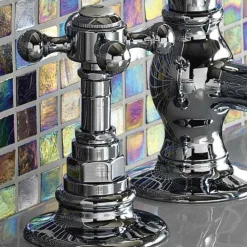 Viadurini Bathroom Bidetarmaturen-Vintage Bidetarmaturen aus Vintage Messing mit 3 Löchern Made in Italy - Elisea