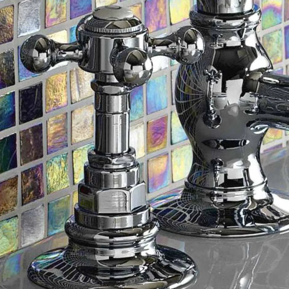 Viadurini Bathroom Bidetarmaturen-Vintage Bidetarmaturen aus Vintage Messing mit 3 Löchern Made in Italy - Elisea