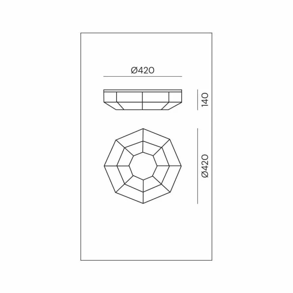 Il Fanale Vintage Deckenleuchten-Vintage Deckenlampe aus brüniertem Messing und Glas 2 Größen - Bound von