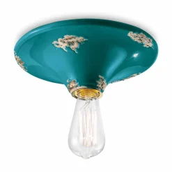 Ferroluce Vintage Deckenleuchten-Vintage Deckenleuchte aus Keramik Erica