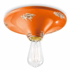 Ferroluce Vintage Deckenleuchten-Vintage Deckenleuchte aus Keramik Erica