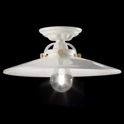 Ferroluce Klassische Deckenleuchten-Vintage Deckenleuchte aus Keramik Elsa