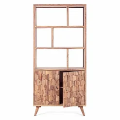 Viadurini Living Moderne Design Bücherregale-Vintage Design Boden Bücherregal in Holz und Stahl Homemotion - Ventador