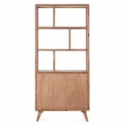 Viadurini Living Moderne Design Bücherregale-Vintage Design Boden Bücherregal in Holz und Stahl Homemotion - Ventador