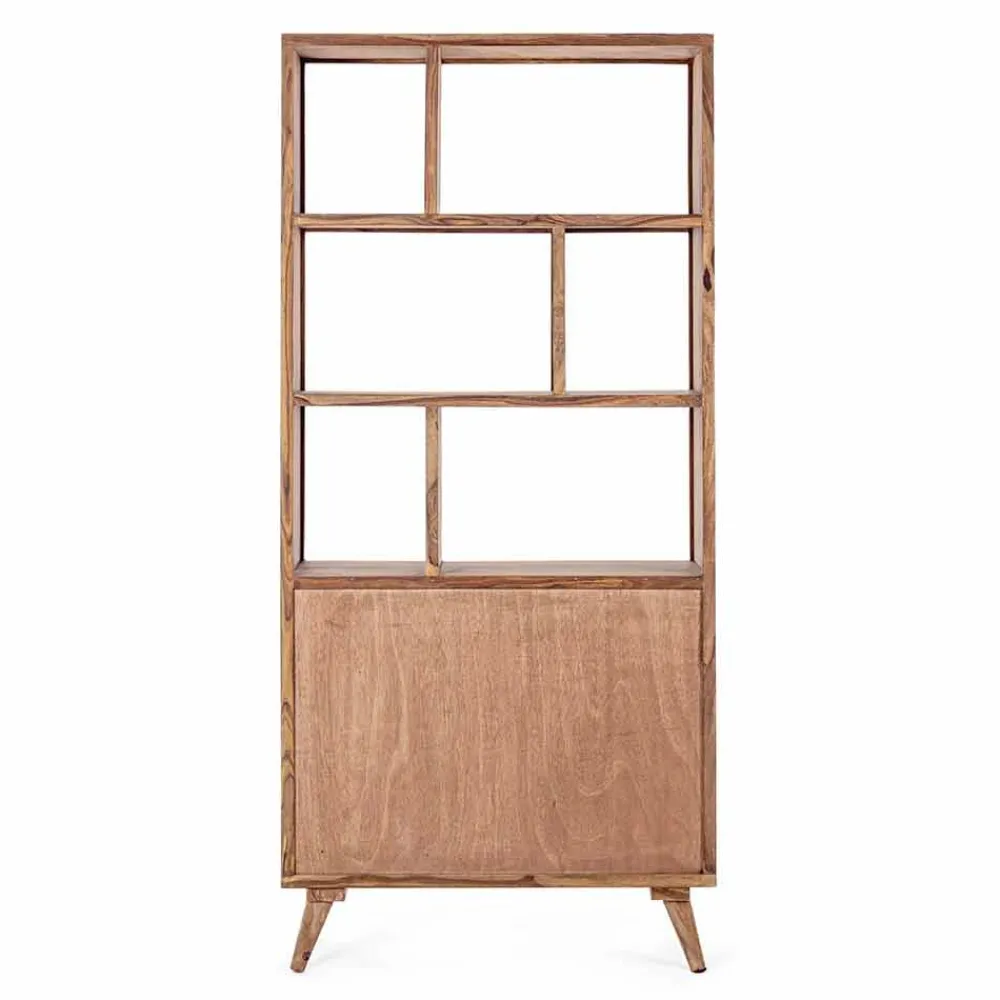 Viadurini Living Moderne Design Bücherregale-Vintage Design Boden Bücherregal in Holz und Stahl Homemotion - Ventador