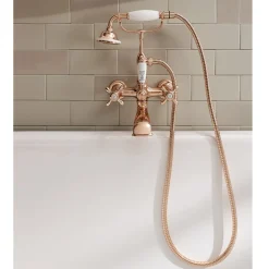 Viadurini Bathroom Badewannearmaturen-Vintage Design Messing Badewannengruppe Made in Italy - Klarisa