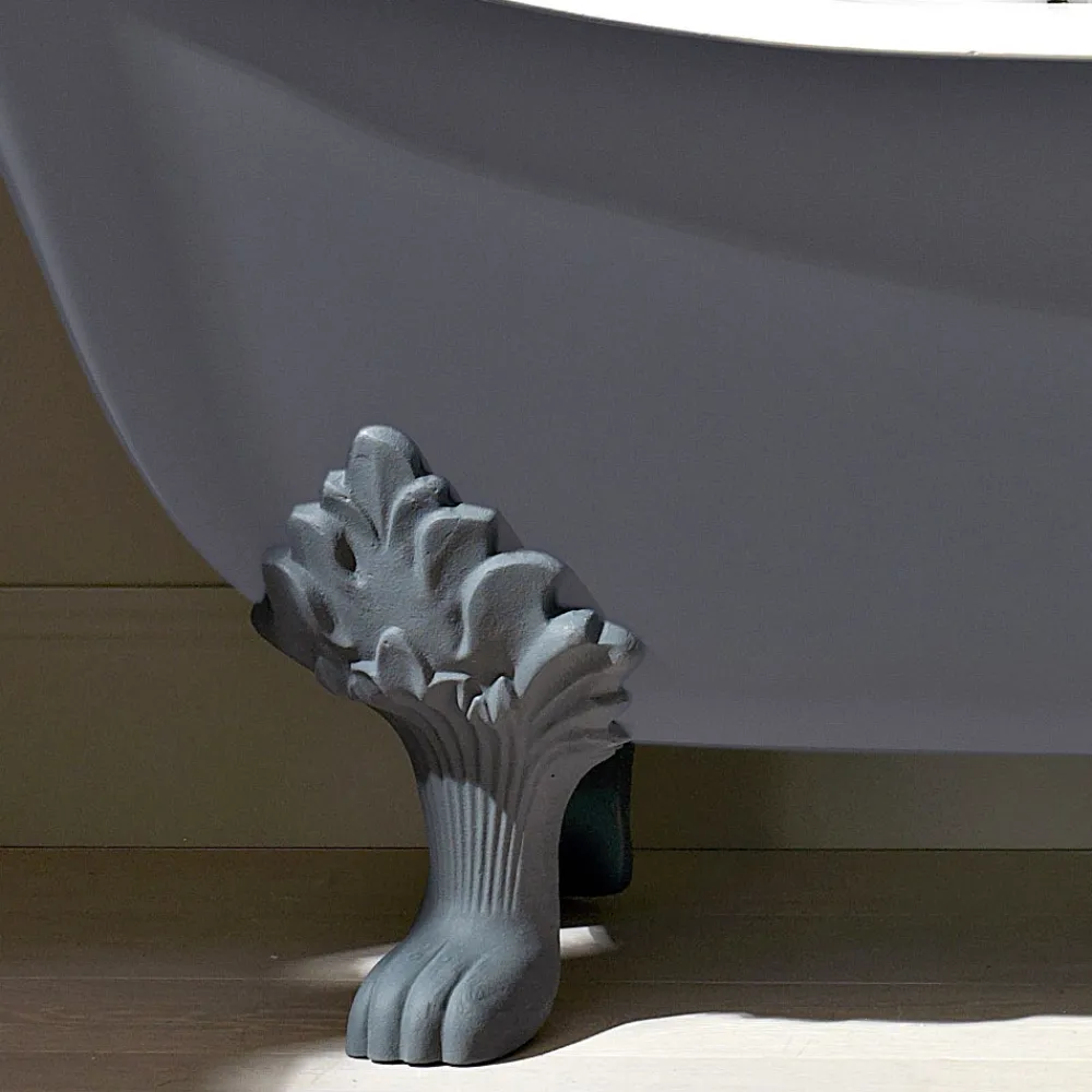 Viadurini Bathroom Freistehende Badewannen-Vintage freistehende Badewanne mit Füßen, aus Gusseisen - Nadine
