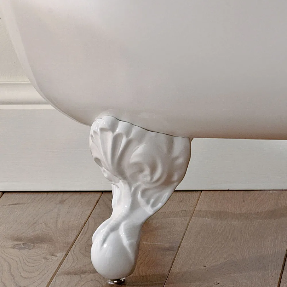 Viadurini Bathroom Freistehende Badewannen-Vintage freistehende Badewanne aus weißem Gusseisen Made in Italy - Paulina