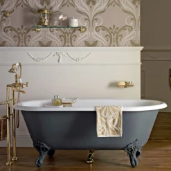 Viadurini Bathroom Freistehende Badewannen-Vintage freistehende Badewanne mit gusseisernen Füßen, Made in Italy - Naima