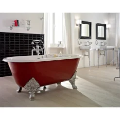 Viadurini Bathroom Freistehende Badewannen-Vintage freistehende Badewanne mit gusseisernen Füßen, Made in Italy - Naike