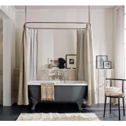 Viadurini Bathroom Freistehende Badewannen-Vintage freistehende Badewanne mit Füßen, aus Gusseisen - Nausica